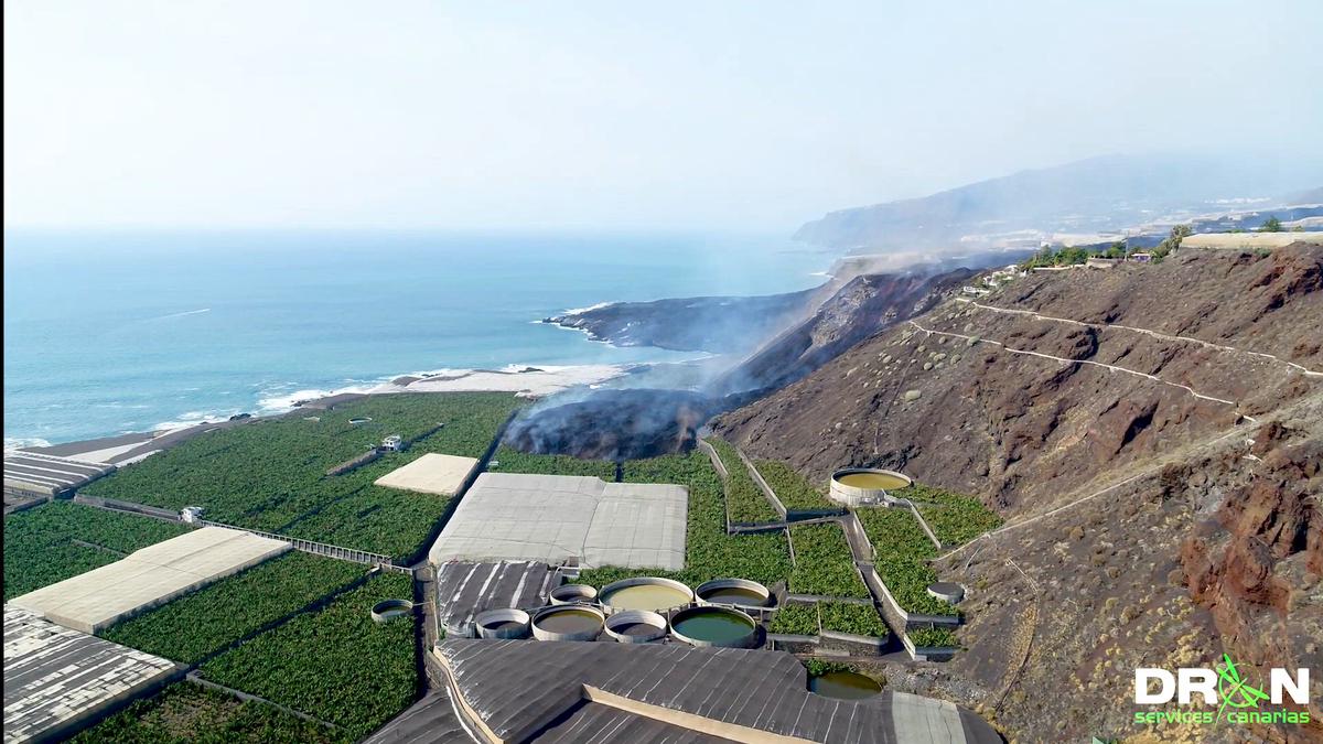 'Video thumbnail for Lavastrom hat sich geteilt - Vulkanausbruch La Palma 2021'