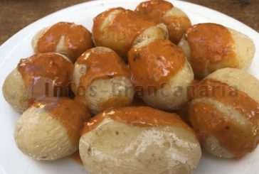 Gran Canaria Rezept: Papas Arrugadas con Mojo, Runzelkartoffeln in scharfer Mojo