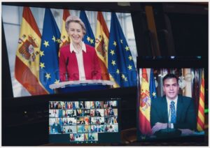 23 Konferenz der Präsidenten von Spanien mit Von der Leyen