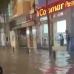 Schwere Regenfaelle in Las Palmas am 21 Oktober 2020