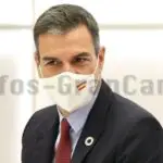 Pedro Sanchez mit Maske