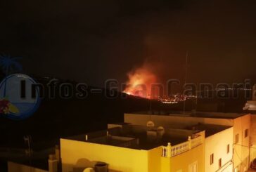 Kleiner Waldbrand bei Las Palmas (San Lorenzo) - Stabilisiert