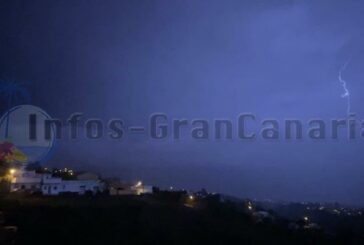 Am späten Abend gab es doch Gewitter und sogar Hagel auf Gran Canaria (Video)