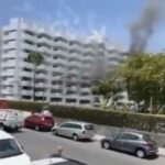 Feuer auf Hotelbaustelle im Barceló Margaritas in Playa del Inglés