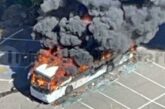 Video: Bus am Palmitos Park ausgebrannt