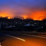 Waldbrand an den Haengen von Teneriffa