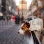Hund in Fußgängerzone