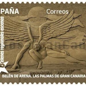 Sonderbriefmarke der Sandkrippe Las Palmas