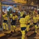 Stadtreinigung Las Palmas nach Karnevalsparade