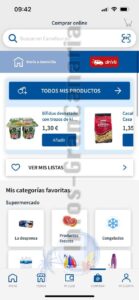 Carrefour-App-Startseite