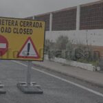 Straße Gran Canaria gesperrt